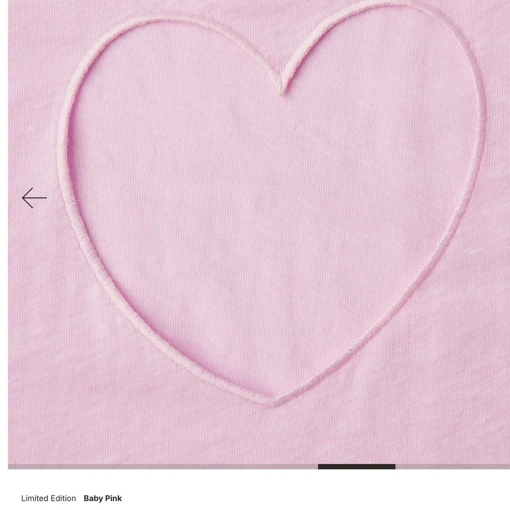SKIMS Worn In Jersey Heart Micro Short Baby Pink BT-SHO-11133W Womens Size M NEW - Picture 4 of 9